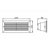 Aplique para balizamiento y señalización encastrable hasta 60W, IP54